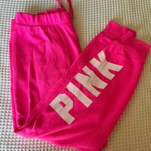 PINK Sweatpants, size XL, hot pink color